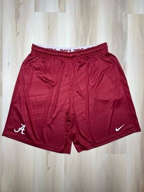 Nike Alabama Crimson Tide Shorts Men's Sz XXL Red Dri-FIT Bama Swoosh